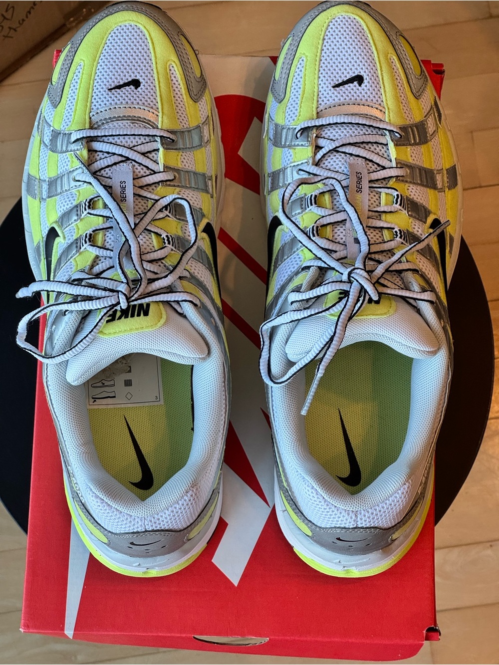 Nike P-6000 in Neon Yellow and Gray - Picture 2 of 7